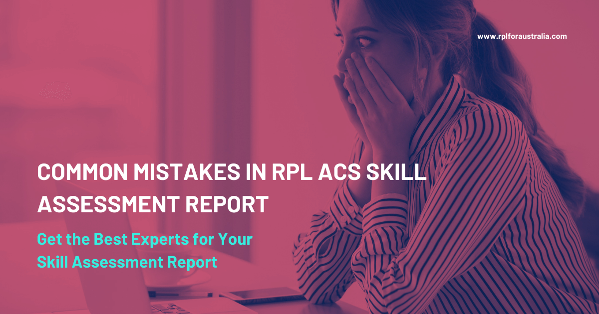 Common Mistakes in RPL ACS Skill Assessment Report